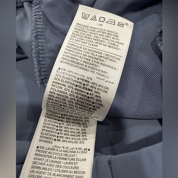 Athleta Pinnacle High Rise Trouser Size 8 Shadow Blue Wide Leg - Picture 9 of 9